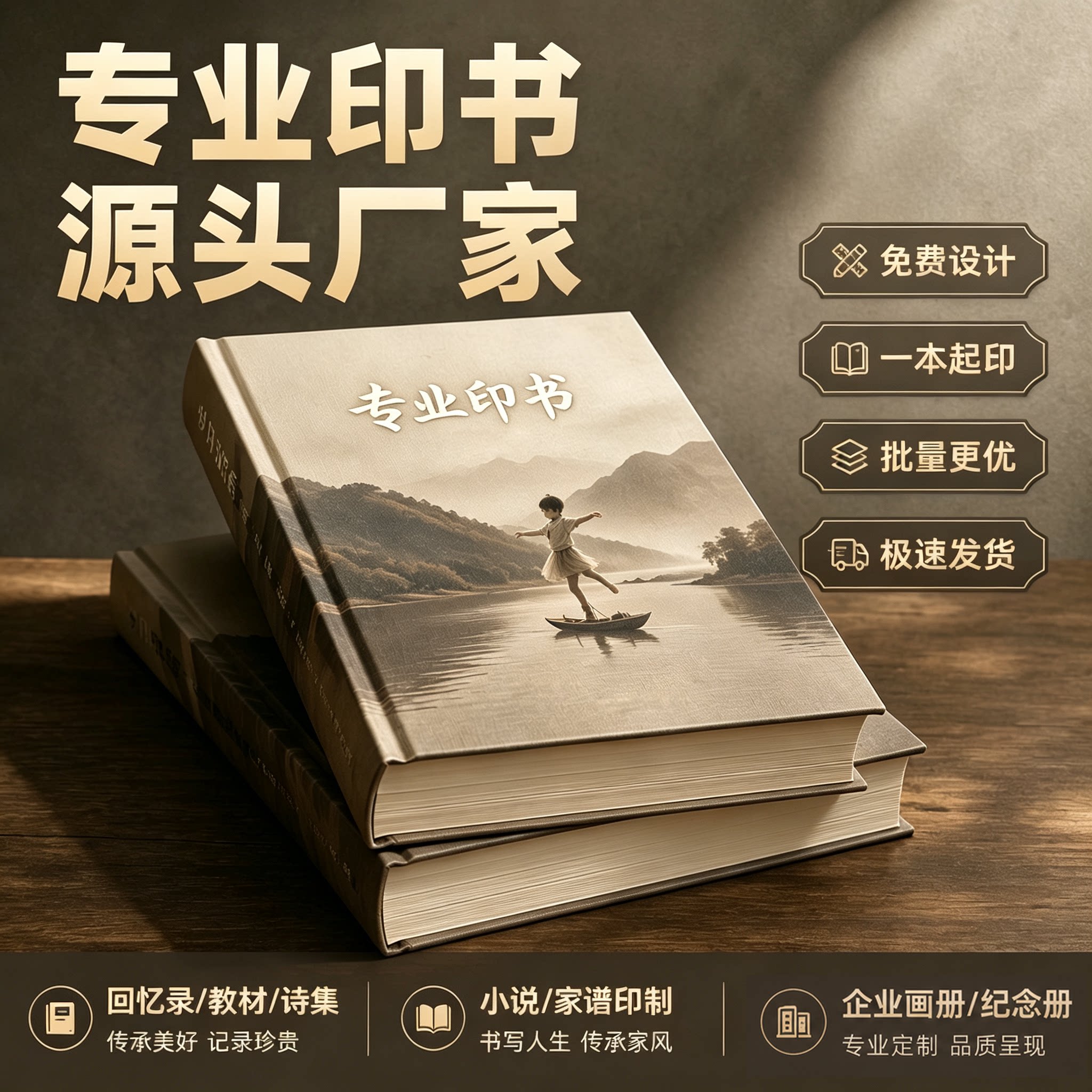 印刷书本小说个人印书出书教材书图片