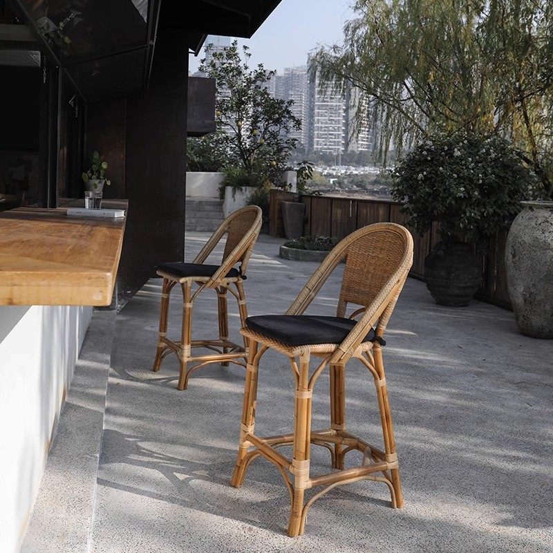 日式侘寂风藤编吧台椅印尼玛瑙真藤高脚凳高款靠背餐椅中岛吧台凳,自行车/骑行装备/零配件,自行车包,淘宝优惠券,粉丝福利购,淘宝优惠卷