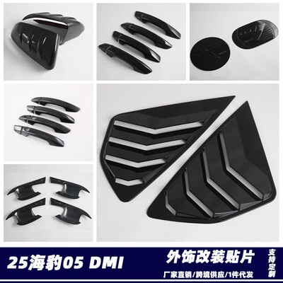 适用比亚迪BYD25海豹05 DMI/Seal5外饰改装 反光罩 后窗百叶拉手M