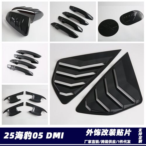 适用比亚迪BYD25海豹05 DMI/Seal5外饰改装 反光罩 后窗百叶拉手M