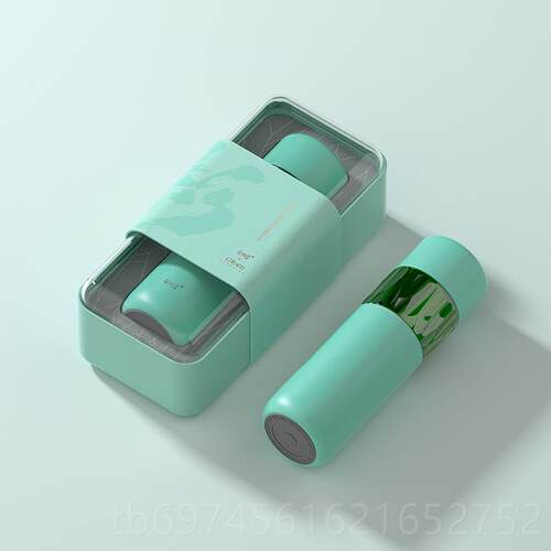 新款杯花间道温男士闷杯机械温茶显316内胆高档商务礼品水杯保子