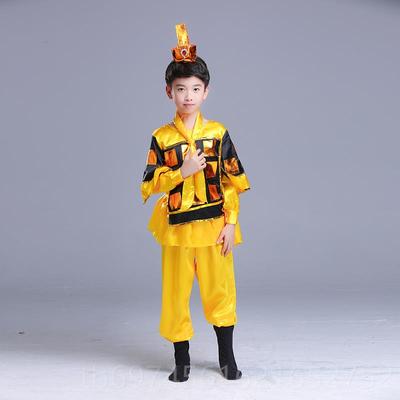 新款元旦儿童兰花木兰戏曲服演出穆桂英木辞舞蹈服士表兵服满江红