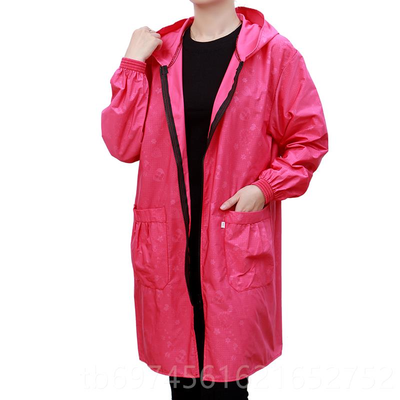 新款罩加宽袖口服长加衣大人工作家务厨房防水防油围裙女时尚外套
