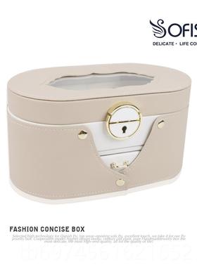 新款sois蝴蝶透双明层首饰盒收纳盒原创简f约饰盒珠宝盒欧式品公