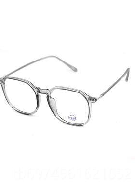 新款MAXB大胖圆显瘦防蓝光黑框眼脸镜多边形近视眼镜框辐射日系文