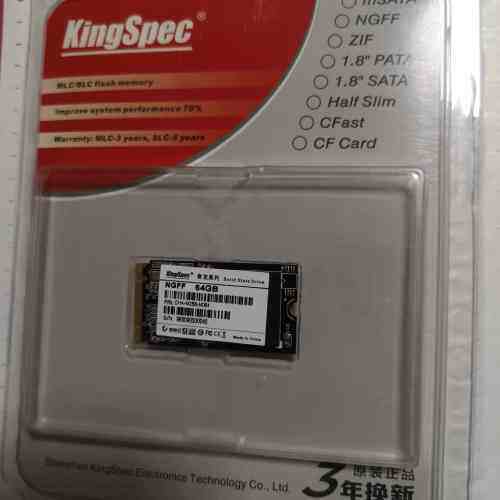 非标价KingSpec/金胜维 奇龙系列 NGFF/M.2 64G议价