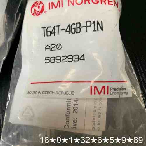 英国诺冠/NORGREN截止阀T64T-4GB-P1N
