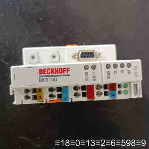 BECKHOFF RS232总线耦合器，型号BK8100议价