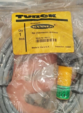 美国TURCK图尔克光电开关，型号S18SN6D-44692--议价商品