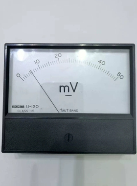 日本西泽NISHIZAWA U-120毫伏表头，TAUT B--议价商品