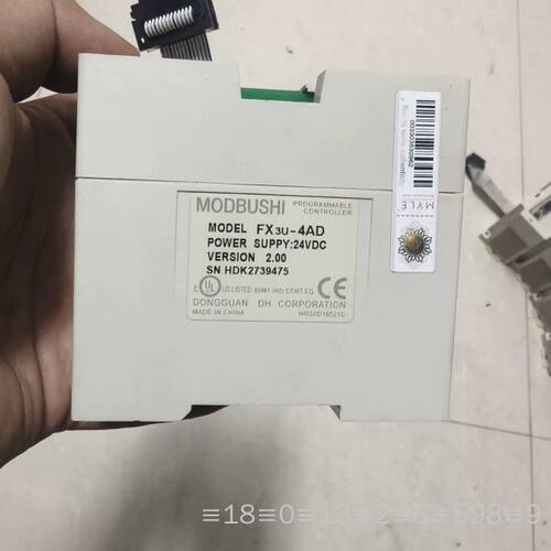 PLC模块FX3U-4AD，品，成色良好。议价