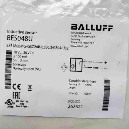 BES048U BES039W 巴鲁夫接近开关-议价商品