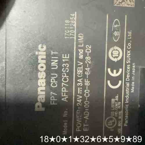 FP7 CPU模块，型号AFP7CPS31E，进