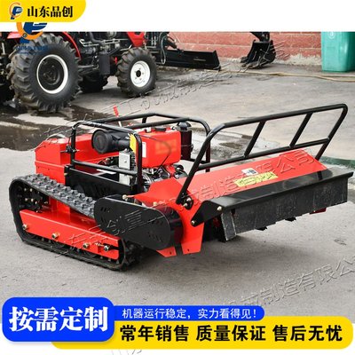 Remote-controlled crawler lawn mower 草坪修剪机 遥控割草机
