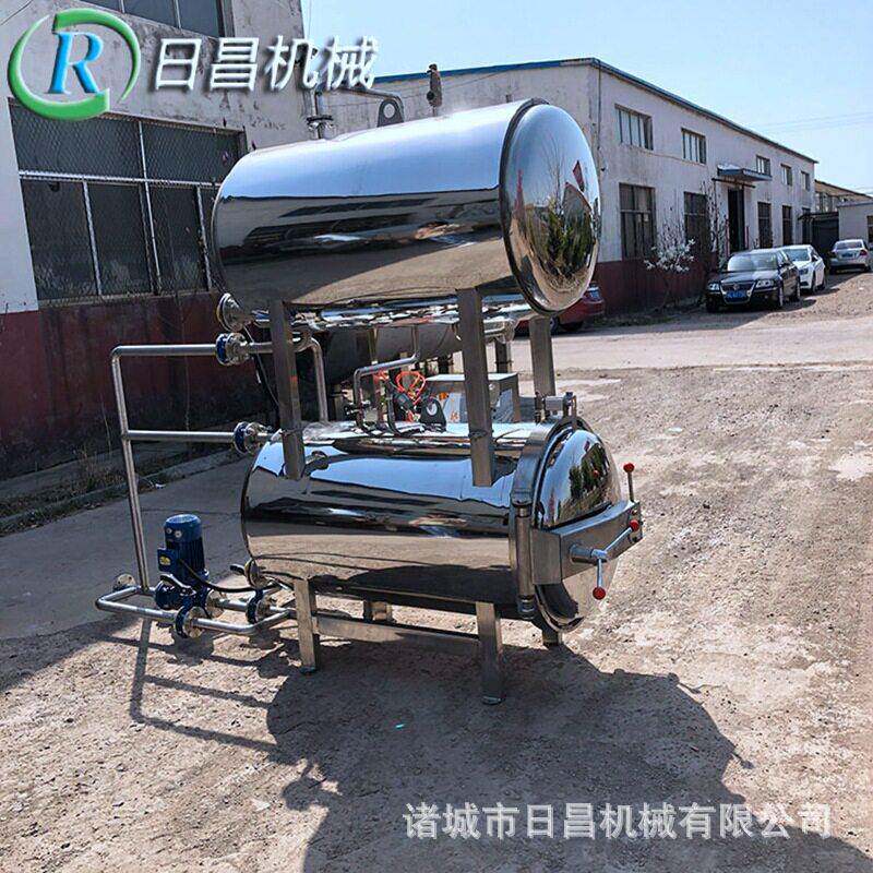 真空包装鸭蛋蒸煮锅灭菌釜电动全自动杀菌锅水浴式双层杀菌锅