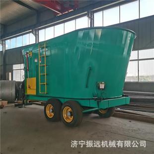 TMR搅拌机双螺旋饲草混合机12方养殖场饲草拌料机 牛场卧式