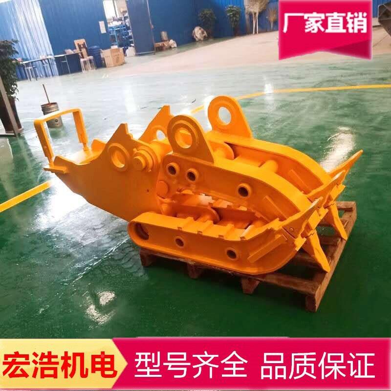 TDC石木材搬转运套臂式废铁抓夹挖掘钢头机2+3旋抓器图片