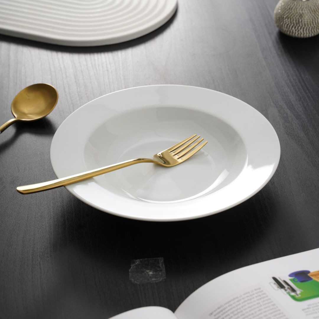 西餐大号汤盘纯白色果盘饭盘家用盘