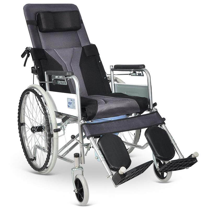 全躺轮椅可折叠轻便带坐便老年多功能轻便携手推车,商业/办公家具,导诊台/护士台,淘宝优惠券,粉丝福利购,淘宝优惠卷