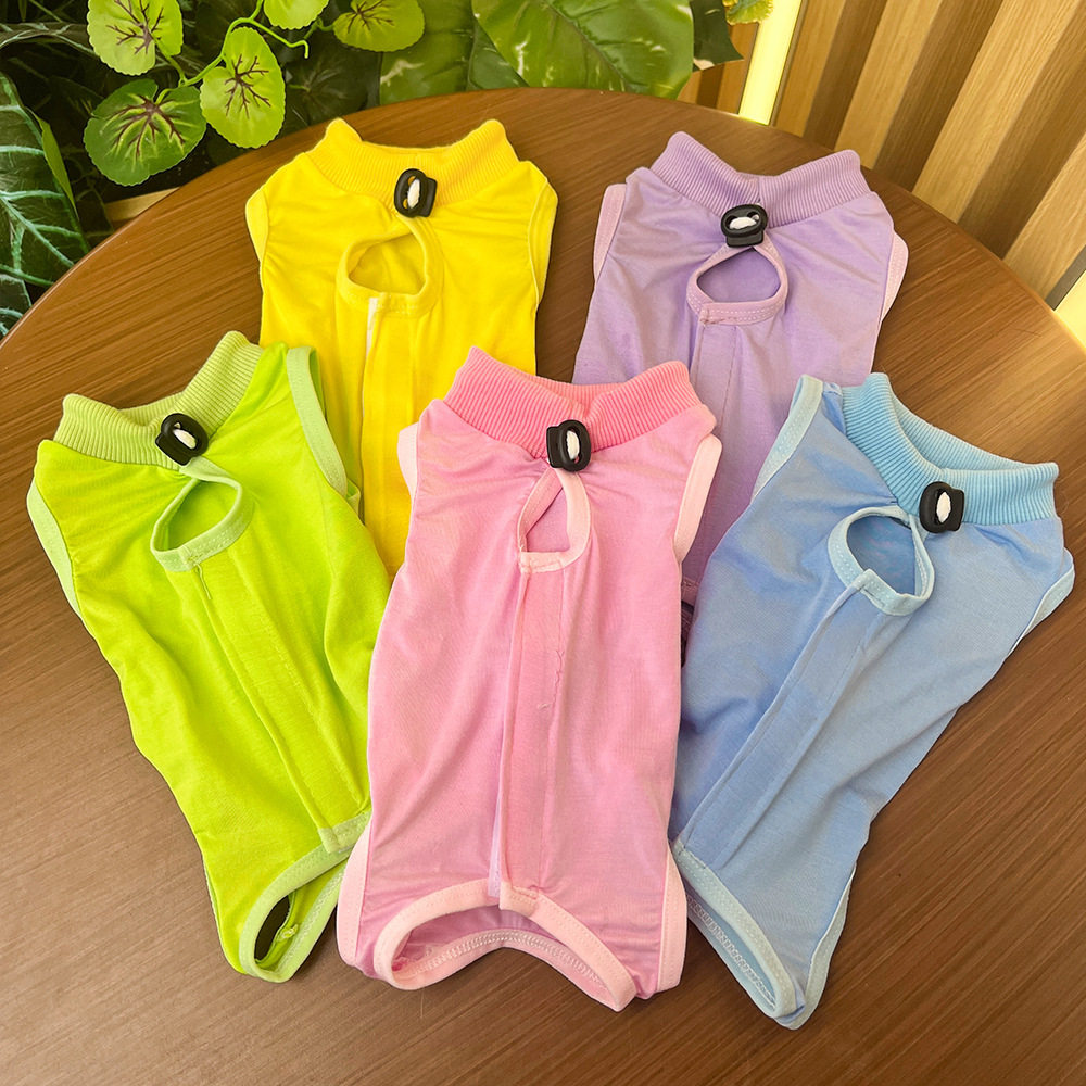 宠物用品猫咪衣服猫绝育术后服防舔咬柔软超弹英短蓝猫无毛用品