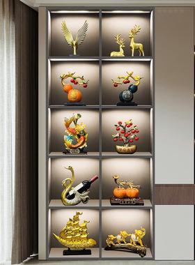 高档新中式电视酒柜装饰品摆件轻奢2025新款客厅家居玄关乔迁礼物