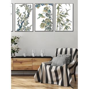 定制木质叠雕梅兰竹菊墙面茶室创意家居玄关装饰画立体艺术壁饰