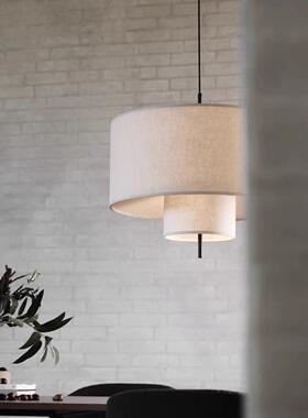 中古丹麦北欧Margin布艺亚麻吊灯客厅餐厅民宿设计师日式吧台氛围