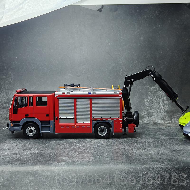高档A原厂 1:50 苏州捷 奔驰 泵浦 ACTROS MN消防达汽车 合金车模图片