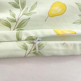 新款 单只 嵌绳款 全棉清新小碎花乳胶枕头高支高密纯棉枕套枕芯套装