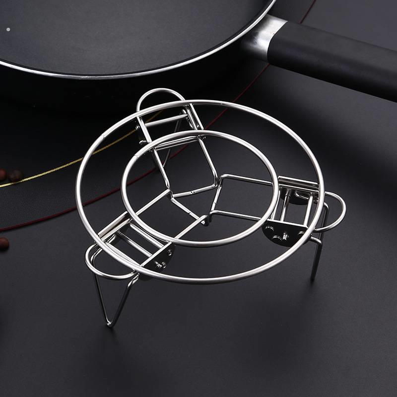 04不锈钢蒸架可伸缩蒸架蒸格厨房家用多功能折叠蒸架加厚高脚