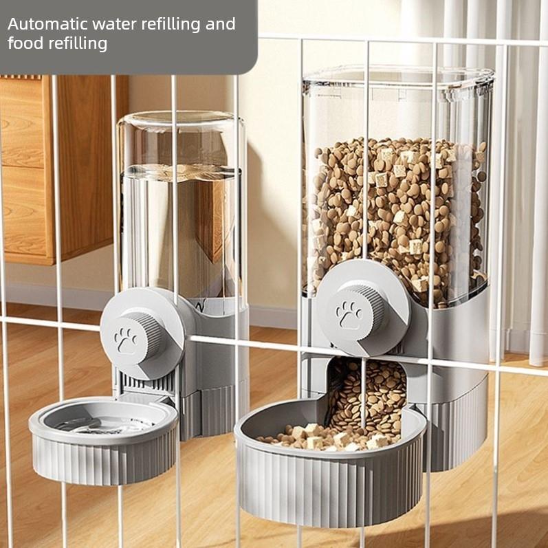 猫碗吊宠物水喷泉狗饮水用品吊笼狗碗自动喂食器