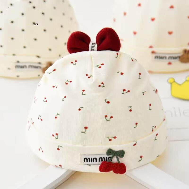 新生婴儿胎帽春秋款护卤门纯棉无骨a类初生宝宝帽子夏季0到3个月