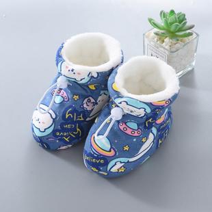 12月宝宝鞋 秋冬季 学步前鞋 加厚绒保暖软底0 袜棉鞋 1岁 婴儿鞋