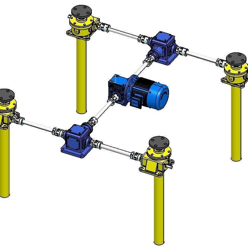 联动丝杆升降机手摇器电