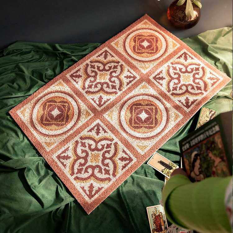 花纹轻奢几何地板入室门地垫家用进门门口脚垫门厅可裁剪地毯,居家布艺,地毯,淘宝优惠券,粉丝福利购,淘宝优惠卷