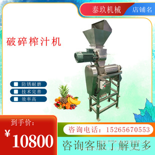油柑破碎榨汁机不锈钢苹果打汁机荔枝杨梅去核打浆机破碎梨果汁机