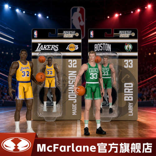 麦克法兰NBA 詹姆斯 库里 拉里伯德 布兰登 约翰逊 6寸可动手办
