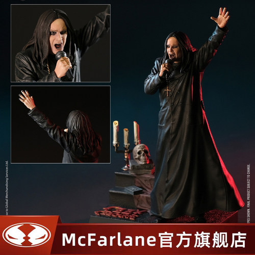 【补款】麦克法兰mcfarlane黑色安息日奥兹·奥斯本宝丽石雕像