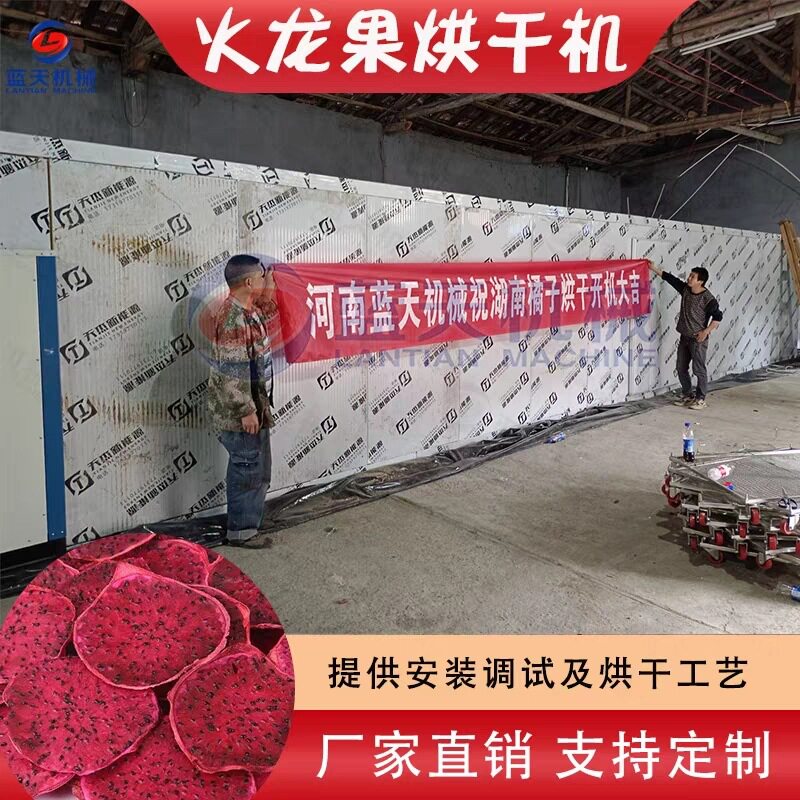 火龙果烘干机 大型红心火龙果片热泵烘干房 花果茶水果片烘干设备