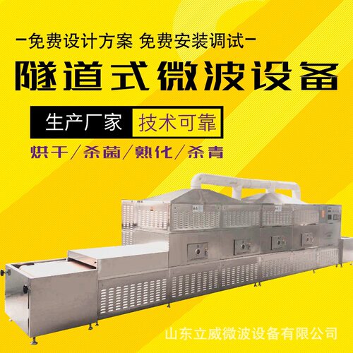 隧道式干果微波熟化杀菌设备 开心果烘焙机 PLC智能控制