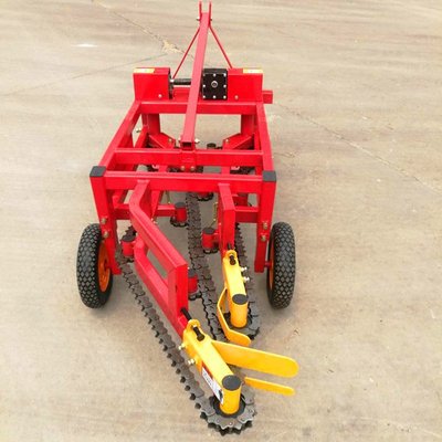 内蒙古平地起垄花生收获机链条式侧向铺放收花生机器不压果子