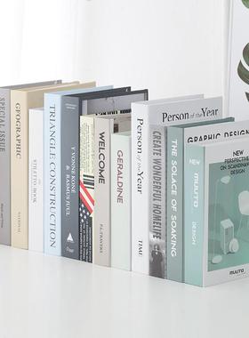 现代简约假书仿真书摆件拍照道具书北欧ins样板间客厅装饰品摆设