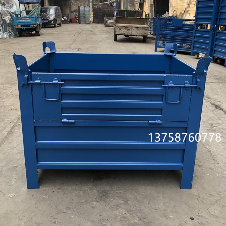 铁皮箱折叠固定仓储笼物流台车周转箱笼铁框大铁笼蝴蝶笼仓库储物