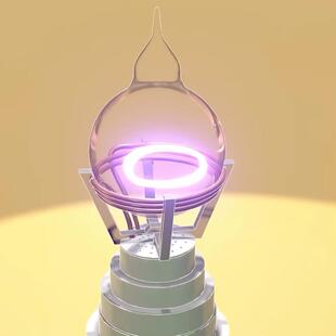 离子环无电极环放电氙气灯环形振荡电路核聚变环聚能环惰性气体球