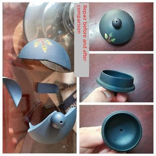 茶壶原色无痕修覆修补宜兴紫砂钦州陶瓷建水紫陶壶盖盖钮顶珠补配