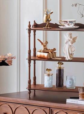 中古vintage摆件高级感法式软装复古墙上置物架餐厅墙面装饰挂件