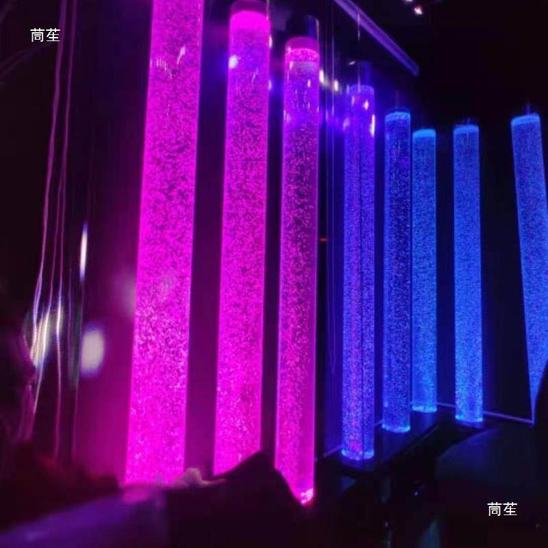 亚克力水珠灯水柱灯气泡柱圆管圆柱屏风可直销