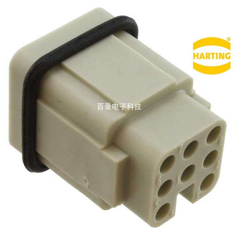 HARTING浩亭 哈丁09210073001 7针公芯 重载连接器 航空插头7芯