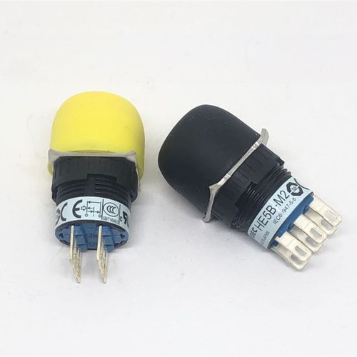 IDEC和泉HE5B-M2使能开关HE5B-M2PY圆形HE5B-M2PB开关开孔16mm