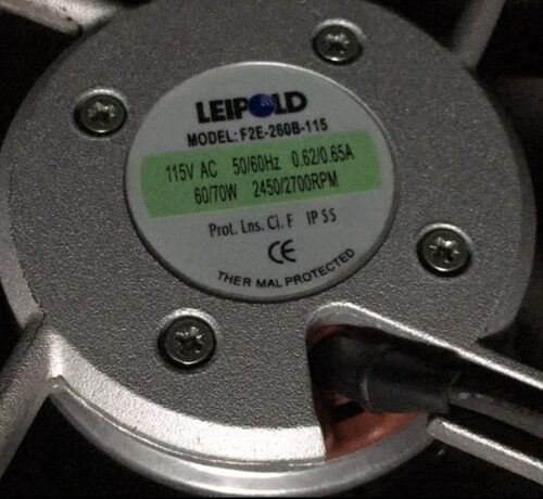 正品 LEIPOLD雷普225*80散热风扇115v冷却F2E-260B-115工业机箱